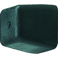 トラスコ中山 スクエア戸当たり 20X25 黒 DS2025BK ドアストッパー(建築用) 1個