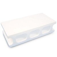 石山 発泡スチロール Kブロック大 ホワイト 約幅390×奥行190×高さ100mm 1個 121010 インテリア雑貨(その他)