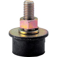 トラスコ中山 丸型防振ゴム 片ボルトタイプ 最大荷重295N TB502 防振材 1個