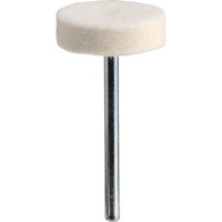 トラスコ中山 フェルトミニホイール 平型 Φ20 仕上げ用 白色 SF205SW フェルト軸付ホイール 1箱(10個入)