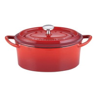 イシガキ産業 ボン・ボネール ココットオーバル 17cm レッド 1個 3634 鍋