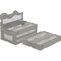 三甲 マドコンCー30B灰 SKOC30BGLL 折りたたみコンテナ 1個