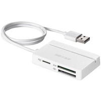 バッファロー USB2.0 マルチカードリーダー/ BSCR100U2WH パソコン周辺機器(その他) 1個