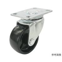 ユーエイキャスター LHG型キャスター 自在車プレート式 径40mm ナイロン車輪(黒)