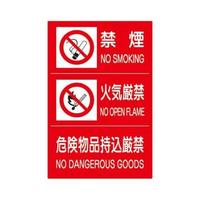 ユニット 900x600mm 危険物標識(3表示/縦型) 65230571