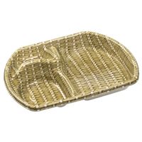 エフピコ SB半月2517(42) 本体 ザル 12セット 48512516 弁当容器・ランチボックス 1セット(50枚入×12)