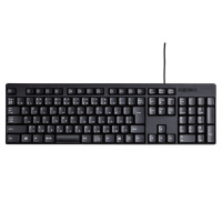 エレコム 有線キーボード メンブレン式 フルサイズ USB接続 ブラック