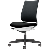 コクヨ ミトラ2 本体ホワイト 背メッシュ スタンダードバック 肘なし ランバー無 黒脚 軟床用