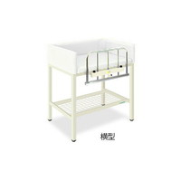 高田ベッド S型オムツ交換台(横型)幅85(全幅95)×奥行60(全奥行65)×高さ80(全高98)cm
