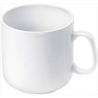 三井陶器 高強度磁器 ホワイトWH002 マグカップ 1個 WH002 介護用食器