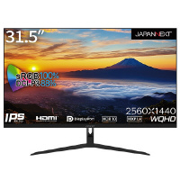JAPANNEXT JAPANNEXT 31.5インチ WQHDモニター IPSパネル HDMI×2 DP sRGB 100% DCIP3 88%