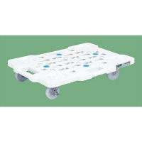 サカエ サカエメッシュキャリー(S付)(10台セット) SCRM400NWSX 樹脂製平台車 1セット