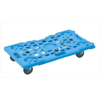 サカエ メッシュキャリー(自3/固2・10台入) SCRM700EKBX 樹脂製平台車 1セット