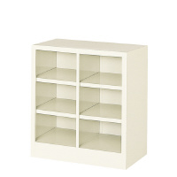 サカエ オープンシューズボックス BS(幅517×奥行330×高さ584mm・セミホワイト) BS6NH2SN 1台 BS6NH2SN(完成品)