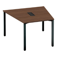 コクヨ テーブル ワークフィット台形 配線付アジャスター脚 SDWFTBA118E6AMV5NN L型デスク/ラウンドデスク 1台