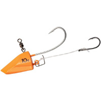 HAYABUSA 無双真鯛 貫撃テンヤDT エビズレン仕様 SE104 UVアピールオレンジ 8号 SE10486 レジャー用品 1個