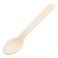 ダイモン 木製スプーン160楊枝入単袋100本入 XMK0201 スプーン・フォーク・ナイフ 1個