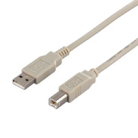 バッファロー USB2.0ケーブル (A to B) アイボリー 2m