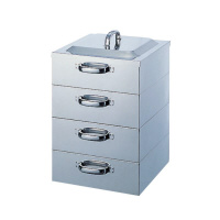 神子島製作所 188業務用角蒸器 3段 36cm 蒸し器・タジン鍋・せいろ 1個