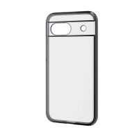 エレコム Google Pixel 8a ソフトケース 極限保護 メタリック加工 メタリックブラック