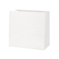 シモジマ 角底袋 261 白無地 004022330 ラッピングバッグ 1セット(50枚×8)